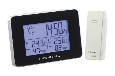 Station m&eacute;t&eacute;o & horloge radio-pilot&eacute;e avec capteur ext&eacute;rieur sans fil