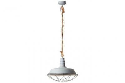 Brilliant Rope 93614/70 Luminaire &agrave; suspendre LED E27 60 W gris b&eacute;ton