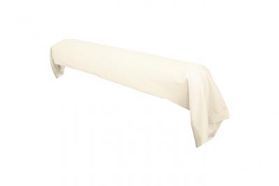 Taie de traversin uni 100% coton ALTO 230x43 cm - Ivoire Cr&egrave;me
