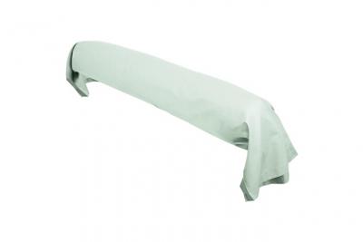 Taie de traversin uni 230x43 cm coton alto vert fleur d'amandier