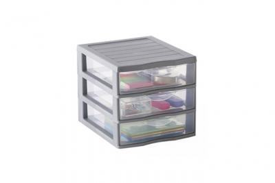 Sundis - Tour de rangement Orgamix plastique , l.18 x P.21 x H.17 cm