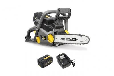 Tron&ccedil;onneuse sans fil &agrave; batterie, 40 V, guide 12 pouces, GT ELEC + batterie 2 Ah + chargeur