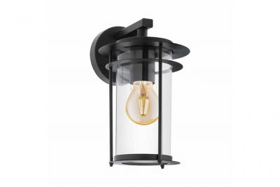 Eglo Valdeo - Lanterne Murale Ext&eacute;rieure &Agrave; 1 Ampoule Noire Ip44, E27