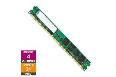 Barrette M&eacute;moire 4Go RAM DDR3 Kingston KTL-TC316S/4G DIMM PC3-12800U 