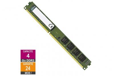 Barrette M&eacute;moire 4Go RAM DDR3 Kingston KTL-TS316S/4G DIMM PC3-12800U 