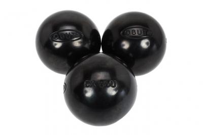 Boules de p&eacute;tanque Cx.cou noire 75mm - Obut 690g Noir