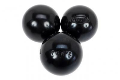 Boules de p&eacute;tanque Ton.r tres tendre 75 mm - Obut 680g Noir