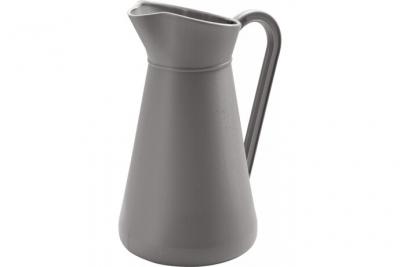 EDA - Broc 5 L - Pichet en Plastique - 24,5 x 19 x 34 cm - Gris galet