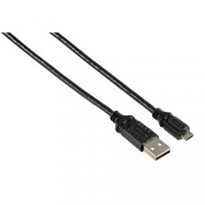 Hama Basic - c&acirc;bles USB (USB A, Mini-USB B, M&acirc;le/M&acirc;le, Noir)