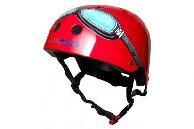 Casque enfant Kiddimoto Goggle rouge- M (53-58 cm)