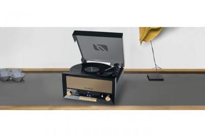 Muse chaine hifi platine vinyle CD USB BLUETOOTH FM avec encodage marron noir