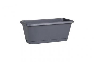 Jardini&egrave;re Chorus avec r&eacute;serve d'eau 40cm 7.5L gris 