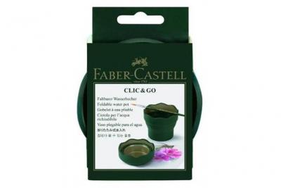 Faber-castell - gobelet peinture clic & go vert 181520