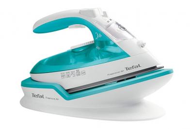 Fer &agrave; repasser vapeur sans fil de 0,25L 2400W bleu blanc