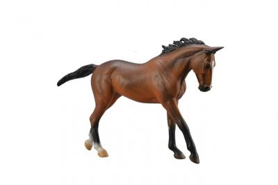 Figurine cheval : deluxe 1:12 : jument pur sang bai figurines collecta 