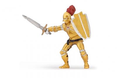 Figurine chevalier or en armure papo 