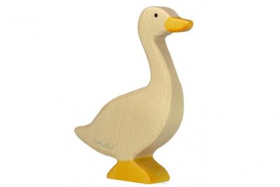 HOLZTIGER - 80027 - FIGURINE - OIE, DEBOUT 