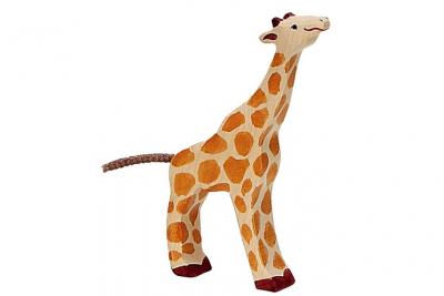 Holztiger - 80157 - Figurine - Girafe, Petite, Mangeant