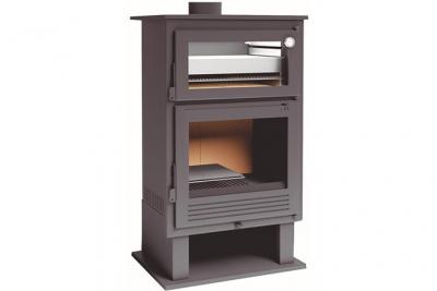 Fm po&ecirc;le &agrave; bois en acier ch-8 9,5kw avec four inox