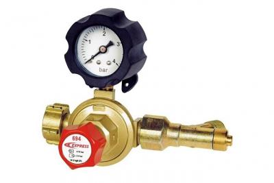 D&eacute;tendeur propane variable 2 &agrave; 4 bar avec manom&egrave;tre - Guilbert Express