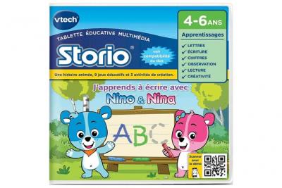 VTECH - Jeu &Eacute;ducatif Storio -  J'Apprends A Ecrire avec Nino et Nina