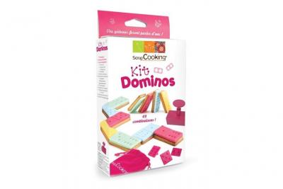 Kit emporte piece  dominos pour biscuits et p&acirc;te &agrave; sucre