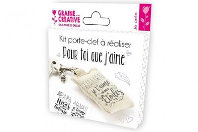 Kit porte-cl&eacute;s &agrave; r&eacute;aliser - F&ecirc;te des m&egrave;res- F&ecirc;te des p&egrave;res