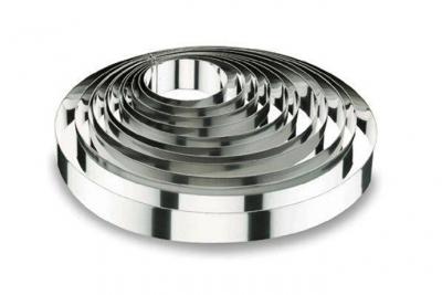Lacor - 68522 - cercle &agrave; tarte ronde 22x4,5 cm - 18 / 10
