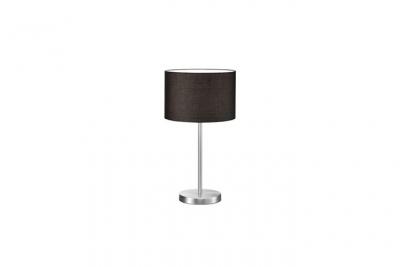 Lampe hotel nickel mat noir 1x60w e27