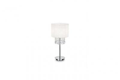 Lampe de table blanche en cristal opera 1 ampoule