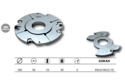 Porte-outils compl&eacute;mentaire diam.160 Al.50 Ht.10 z2 950.9.160.51.10 Leman