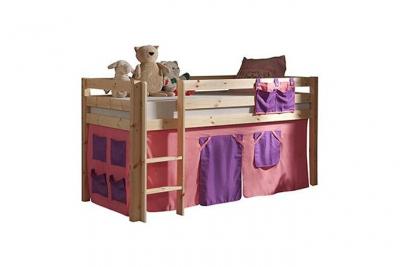 Paris Prix - Lit Enfant pino Rose 90x200cm Naturel