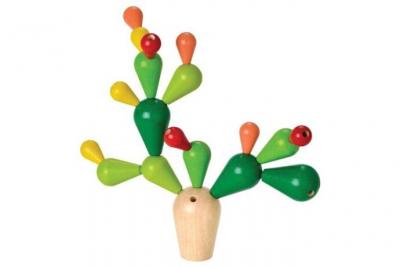 Mikado Cactus Plan Toys en bois d'h&eacute;v&eacute;a 