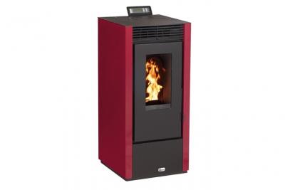 Po&ecirc;le &agrave; granul&eacute;s carr&eacute; &eacute;tanche ustica bordeaux 11kW - Optimo