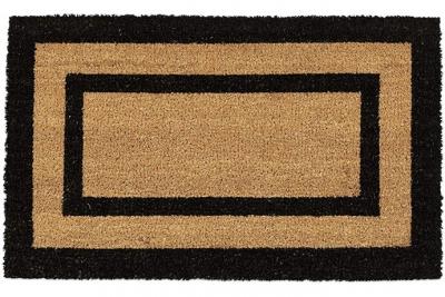 Paillasson tapis de sol porte d'entr&eacute;e essuie-pieds long fibres de coco tapis - Or