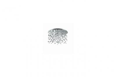Ideallux Ideal Lux plafonnier Neve x12 chrom&eacute;/transparent