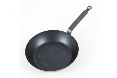 Po&ecirc;le &agrave; frire 36 cm la lyonnaise en t&ocirc;le d'acier bleuie
