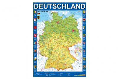 Puzzle 1000 Pi&egrave;ces : Carte de l'Allemagne, Schmidt Spiele