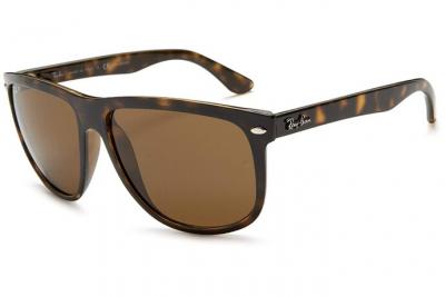 Ray-ban rb4147 tabac clair brun polaris&eacute; - medium-large - ecaille