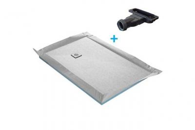 Receveur de douche &agrave; carreler ultra plat 150 x 100 cm x 22 mm