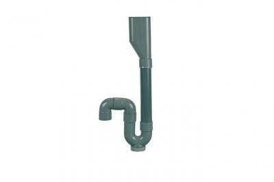 Siphon plastique m.a.l. double entr&eacute;e, sortie verticale, 40, Verticale