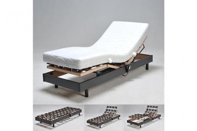 Sommier relaxation &eacute;lectrique flexpalace 80x200 / noir