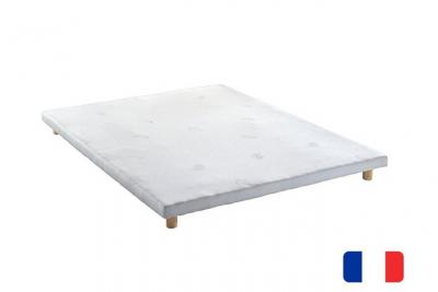 Sommier tapissier extra plat &agrave; lattes multiplis 90x190