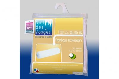 Prot&egrave;ge traversin absorbant coton aubin 140 cm