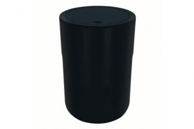 Poubelle &agrave; bascule ps cocco 5L Noir - Noir - Spirella