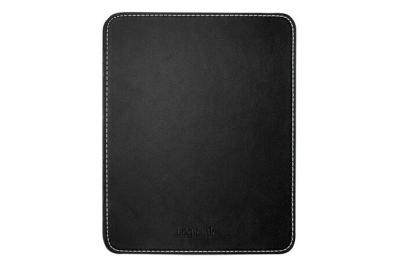 LogiLink Tapis de souris dans un design en cuir, noir 