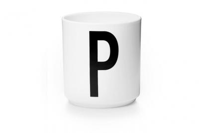 DESIGN LETTERS Tasse en porcelaine Personal  - P - blanc