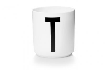 DESIGN LETTERS Tasse en porcelaine Personal  - T - blanc