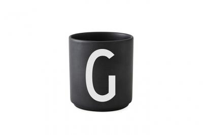 Tasse noire Design Letters - Design Letters - Noir - G