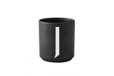 Tasse noire Design Letters - Design Letters - Noir - J